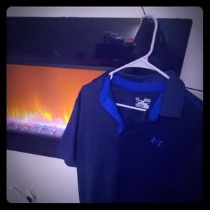 Blue under Armour collared shirt